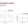 Bi-fold Menu Cards