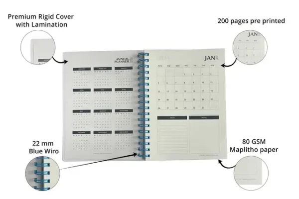 EH C B5 Executive Hardcover Wiro Diary