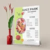 Flat Menu Cards