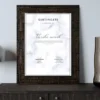 A4 Maze Brown Framed Certificates