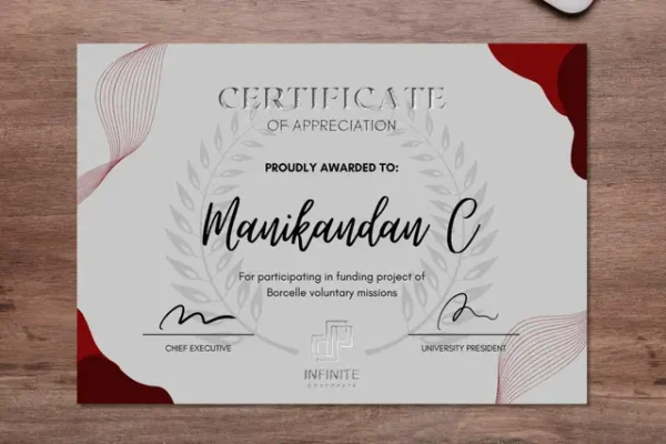 PF C Premium Finish Certificates