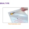 Pouch Laminated Menu Cards