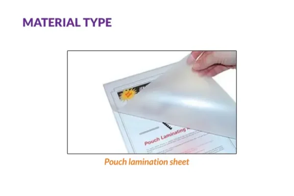 Pouch Laminated Menu Cards