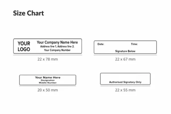 Pre-Ink Rubber Stamps