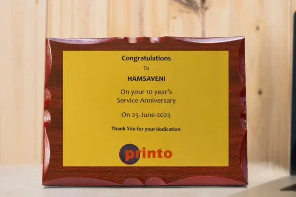 Redwood Honor Plaque