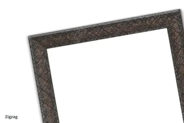 ZigZag Brown Framed Certificates